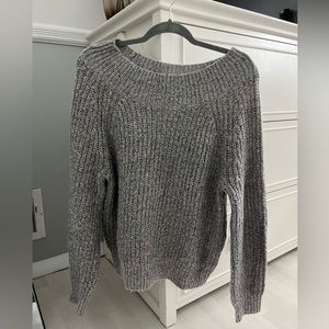 BP. Grey with Gold Tinsel Knitted Sweater